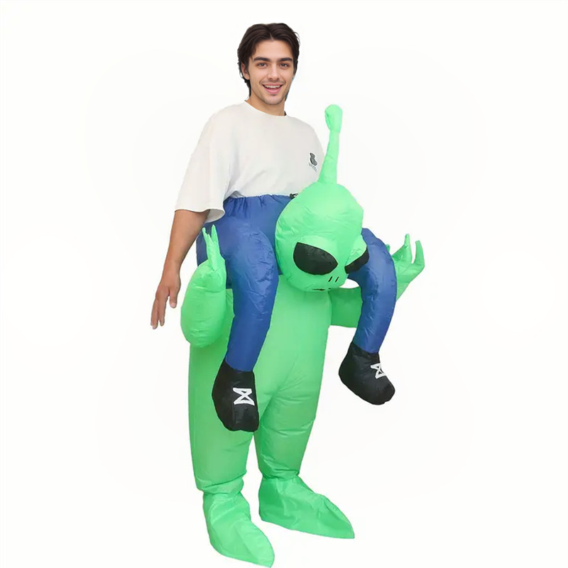 Inflatable Dinosaur Costume Adult - ชุดเอเลี่ยนเป่าลมสำหรับผู้ใหญ่และเด็ก ชุดไดโนเสาร์สำหรับเด็ก เหมาะสำหรับงานปาร์ตี้วันฮาโลวีน คริสต์มาส และการแสดง
