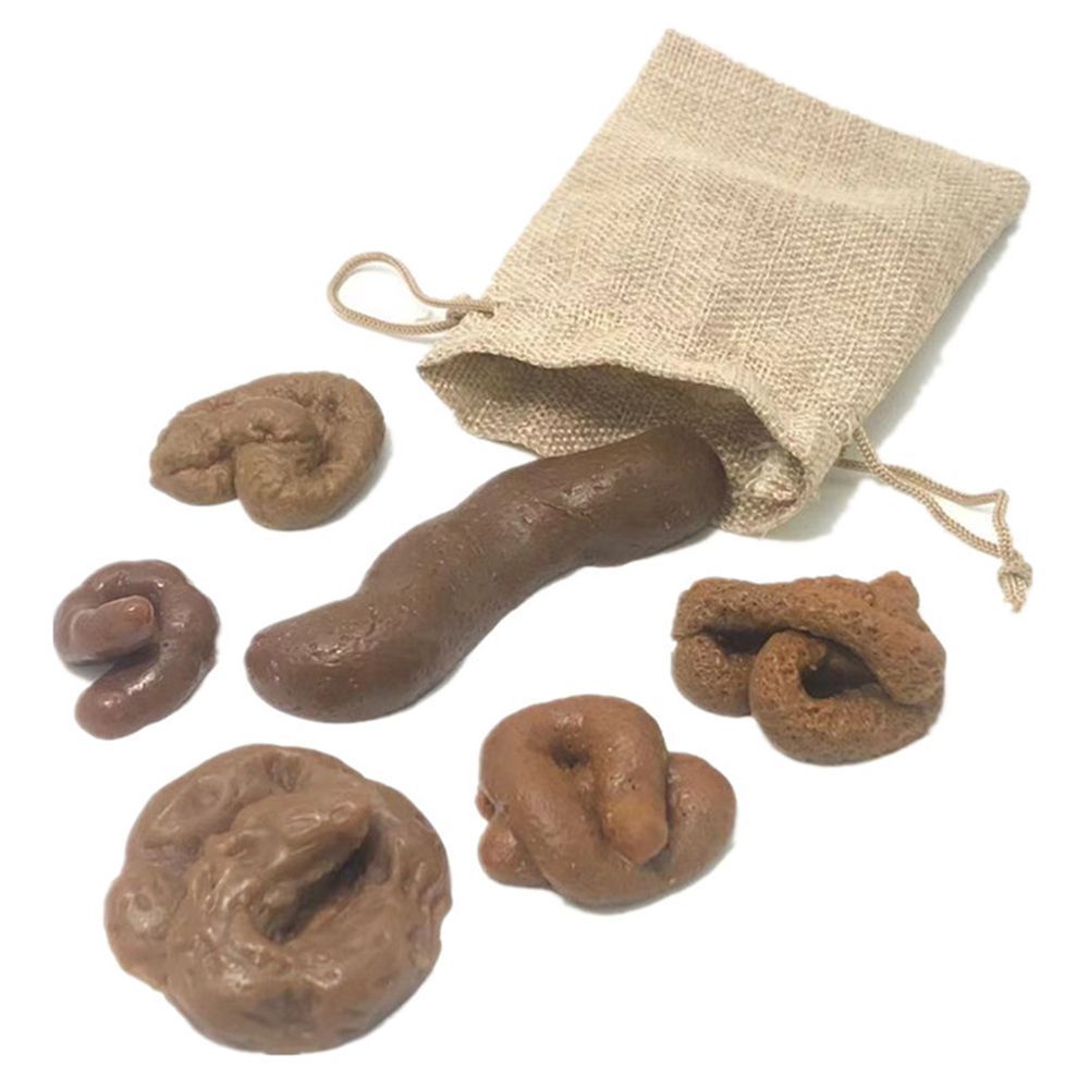 Fake Poop Gag Gift - ของเล่นตลก 6 ชิ้น ของขวัญวันโกหก ของเล่นแกล้งคน ของเล่นปลอมอึ