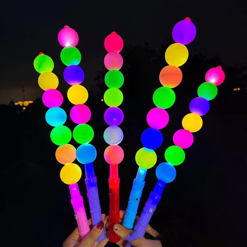 Glow In The Dark Party Glasses - แท่งไฟ LED สีสันสดใส 1 ชิ้น แท่งเรืองแสง