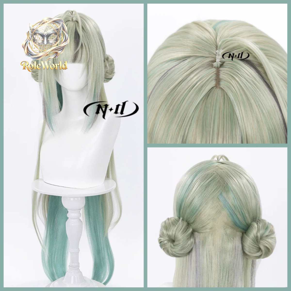 Anime Cosplay Wig Heat Resistant - วิกผมคอสเพลย์ Si จาก Arknights Endfield Si