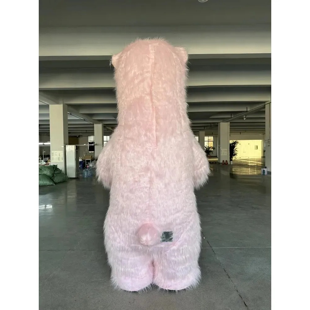 ชุดมาสคอตหมีสีชมพูแบบเป่าลม สำ - Costumes บทวิจารณ์และราคา