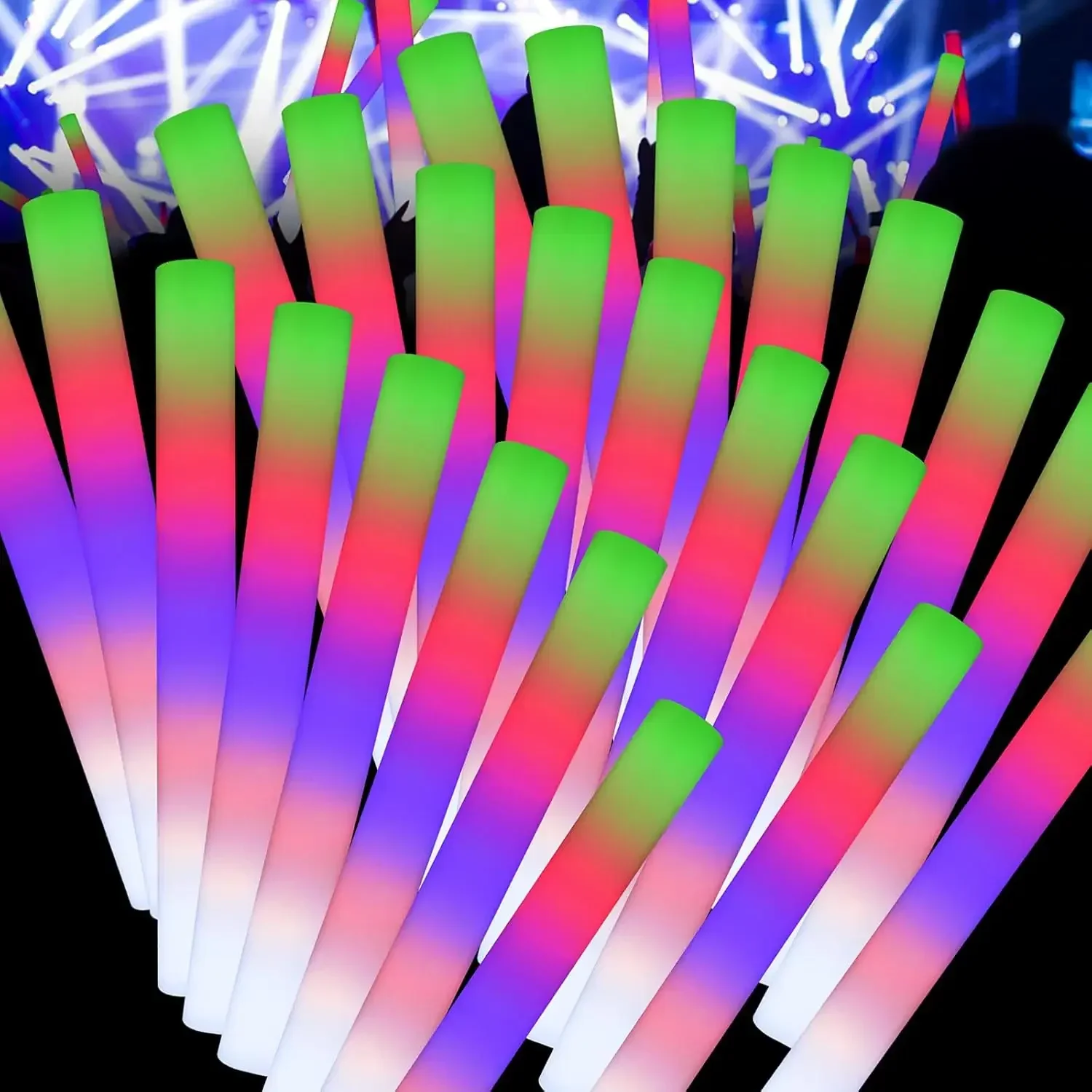 แท่งไฟ LED โฟม 2Z-50PCS สำหรับ - Flashing Led Foam Sticks Party บทวิจารณ์และราคา