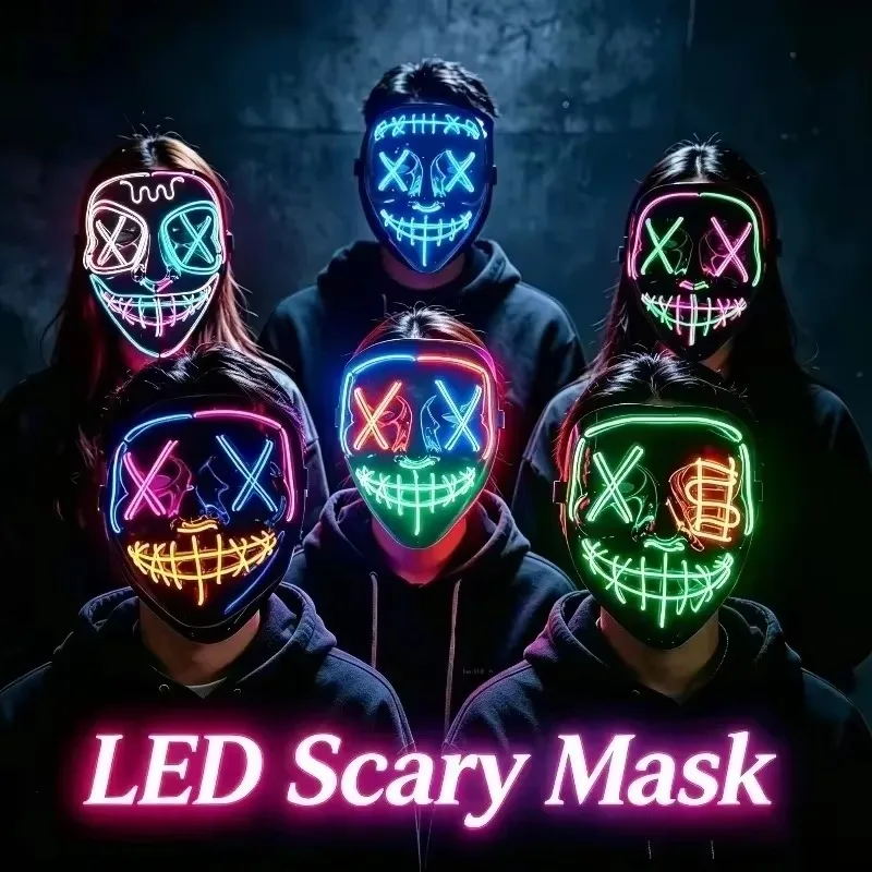 อุปกรณ์ปาร์ตี้ฮาโลวีน 2026 หน้ - Led Purge Mask Halloween บทวิจารณ์และราคา